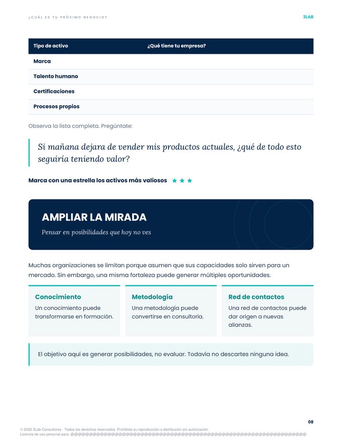 Página del ejercicio 2: Inventario de activos estratégicos